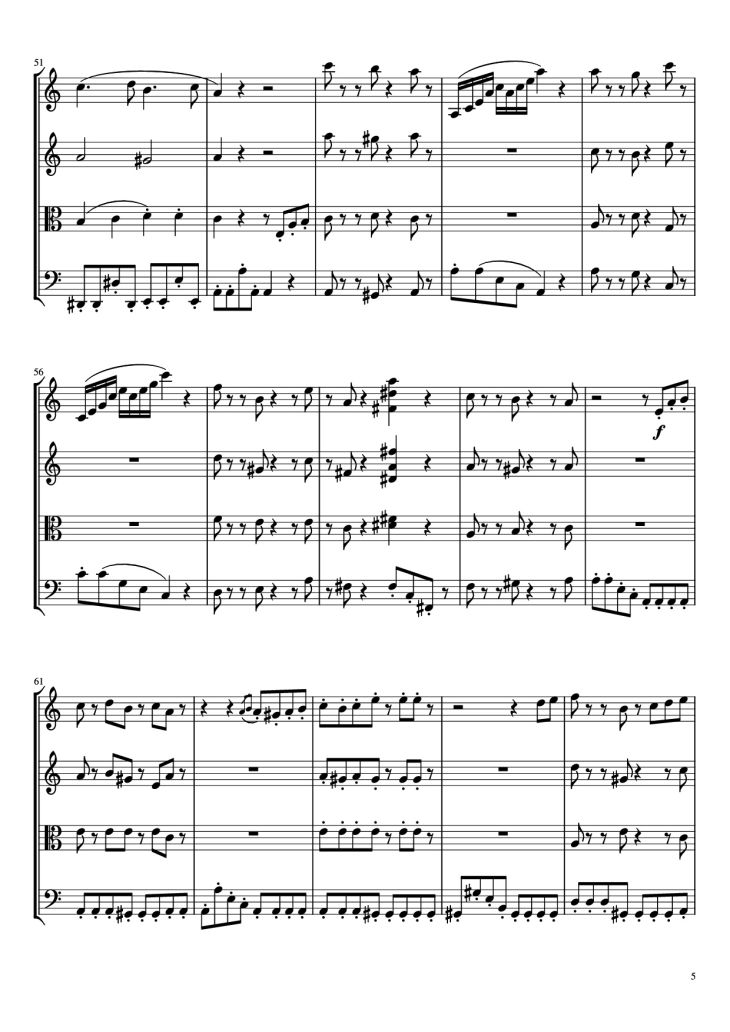Page 5 of the piano sheet music PDF – Beethoven Virus Violin by BanYa