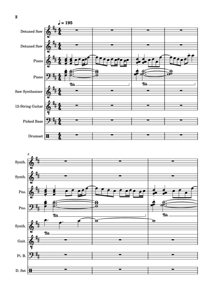 Page 2 of the piano sheet music PDF – Rolling Girl Piano by Square Root