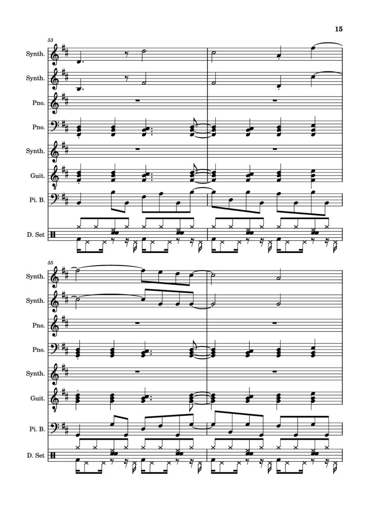 Page 15 of the piano sheet music PDF – Rolling Girl Piano by Square Root