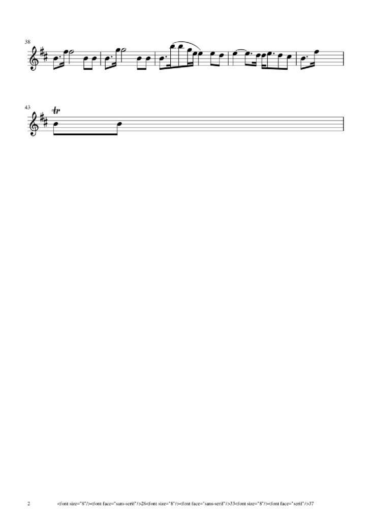 Page 2 of the piano sheet music PDF – Skyfall Violin by Undefined