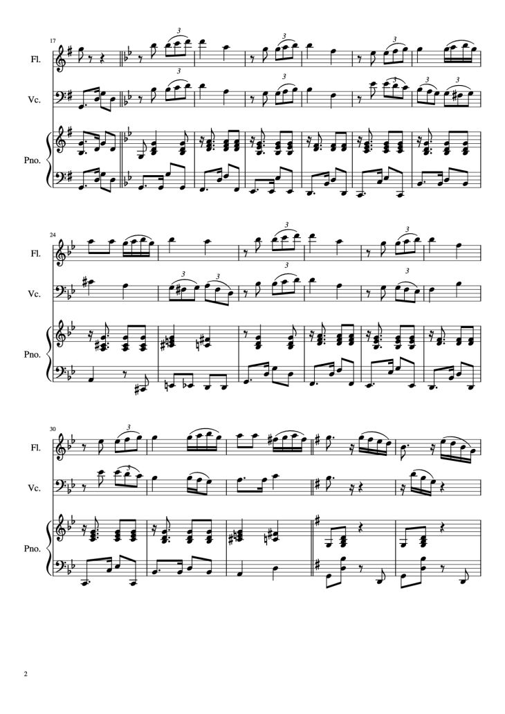 Page 2 of the piano sheet music PDF Piano – Por una Cabeza Piano by Carlos Gardel (1890 - 1935
