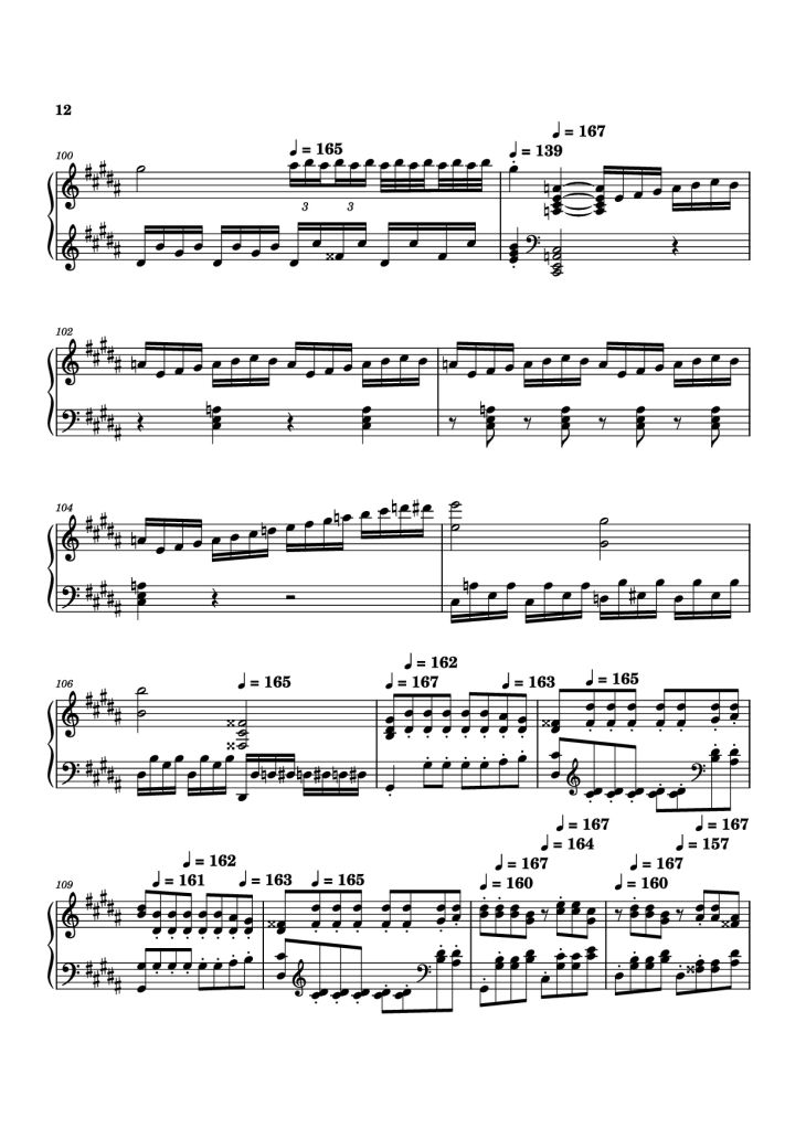 Page 12 of the piano sheet music PDF – Moonlight Sonata 3rd Movement Piano by Kudoshinichit