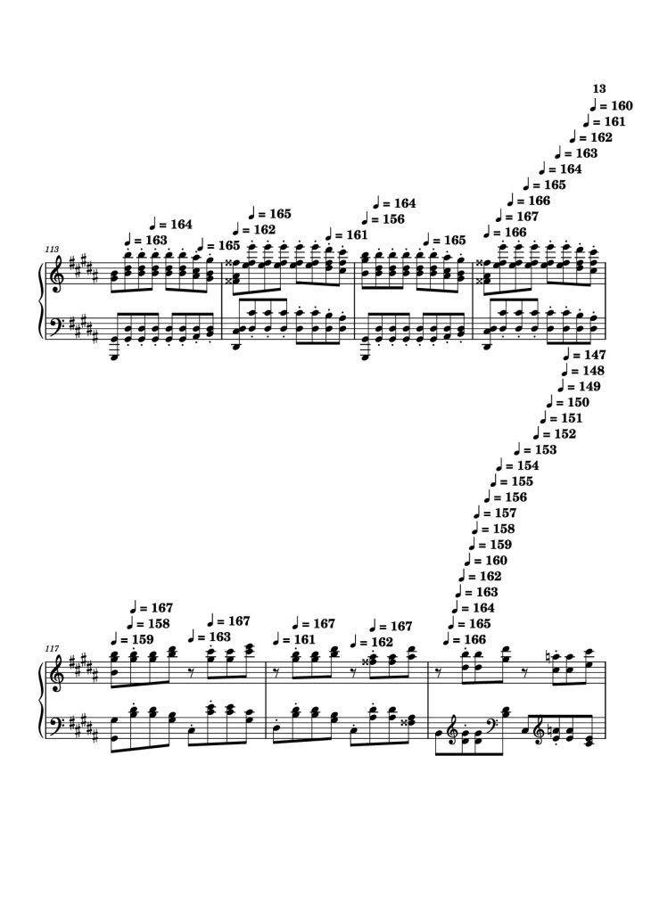 Page 13 of the piano sheet music PDF – Moonlight Sonata 3rd Movement Piano by Kudoshinichit