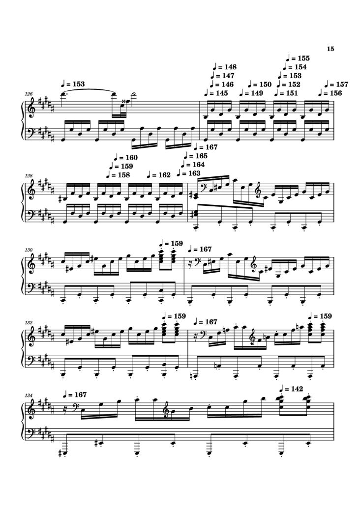 Page 15 of the piano sheet music PDF – Moonlight Sonata 3rd Movement Piano by Kudoshinichit