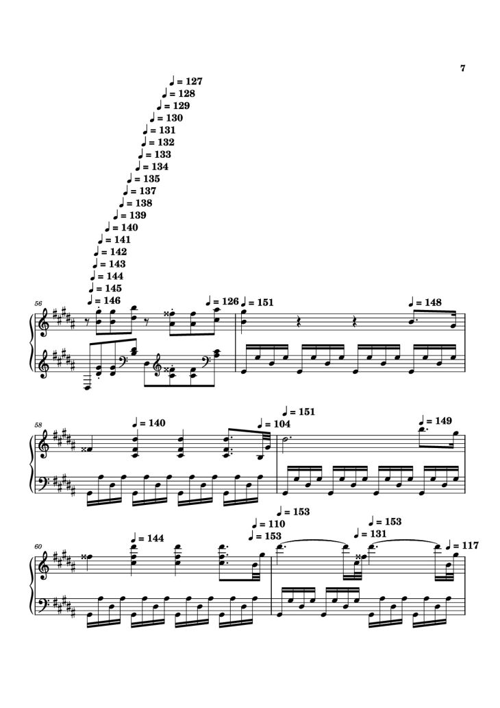 Page 7 of the piano sheet music PDF – Moonlight Sonata 3rd Movement Piano by Kudoshinichit