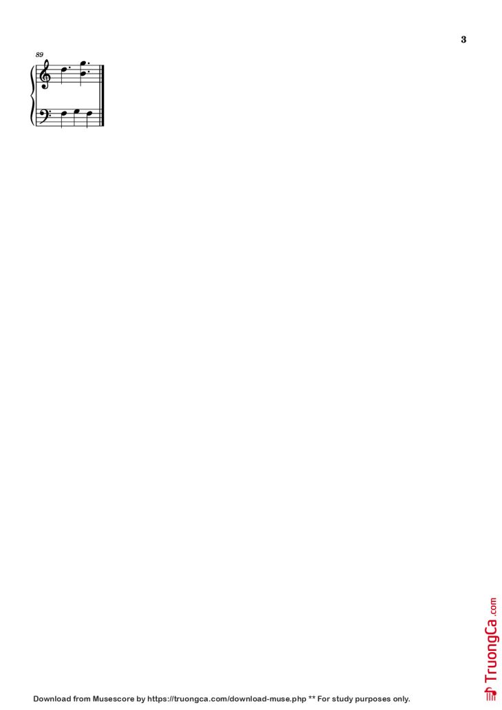 Page 3 of the piano sheet music PDF Piano – A Fragment Of My Soul Piano by Invadable Harmony