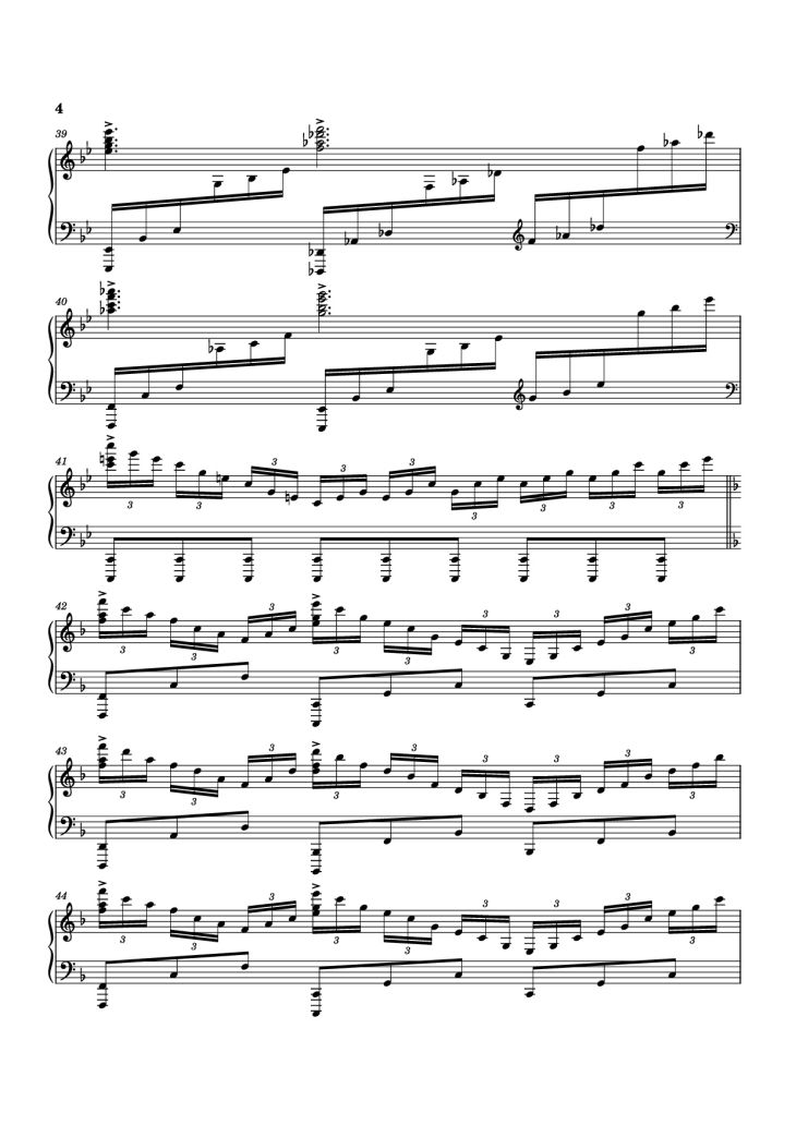 Page 4 of the piano sheet music PDF Piano – Planet Earth II Suite Piano by Music by Hans Zimmer, Billie Ray Fingers