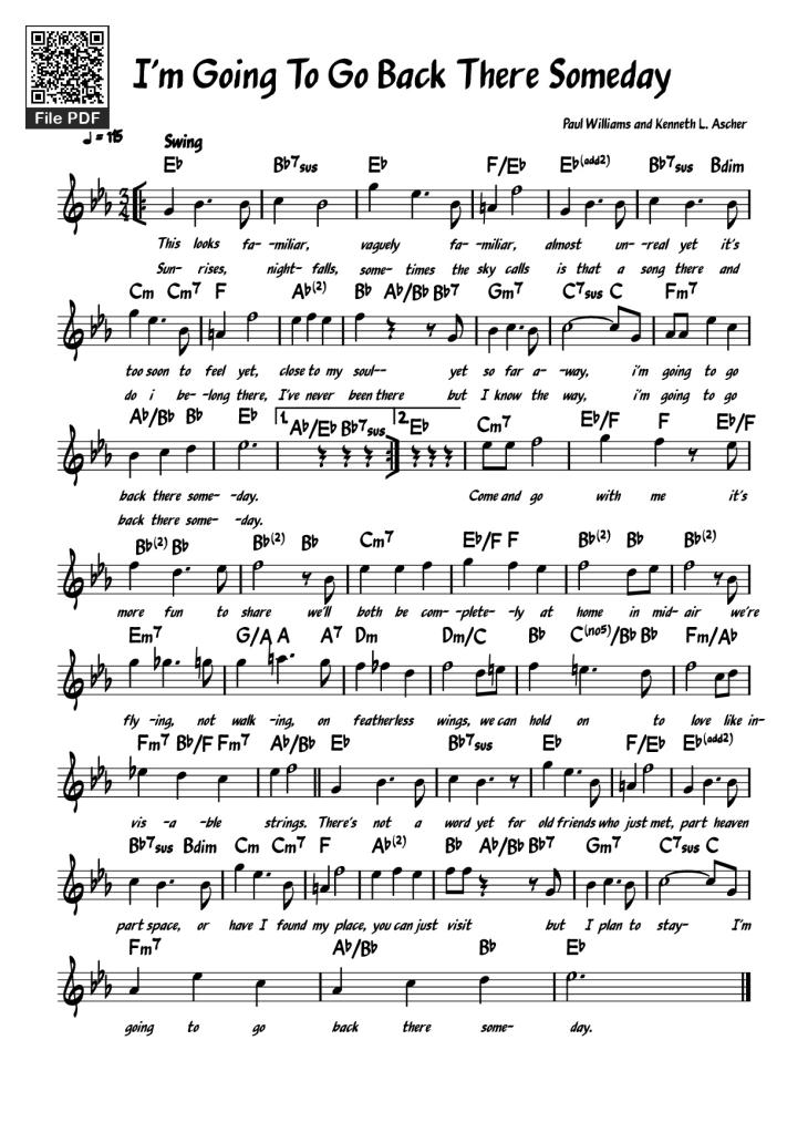 Page 1 of the piano sheet music PDF – I