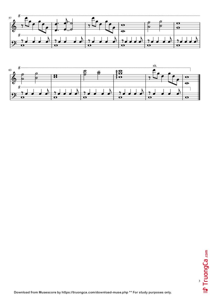 Page 3 of the piano sheet music PDF Piano – Forrest Gump Piano by Undefined