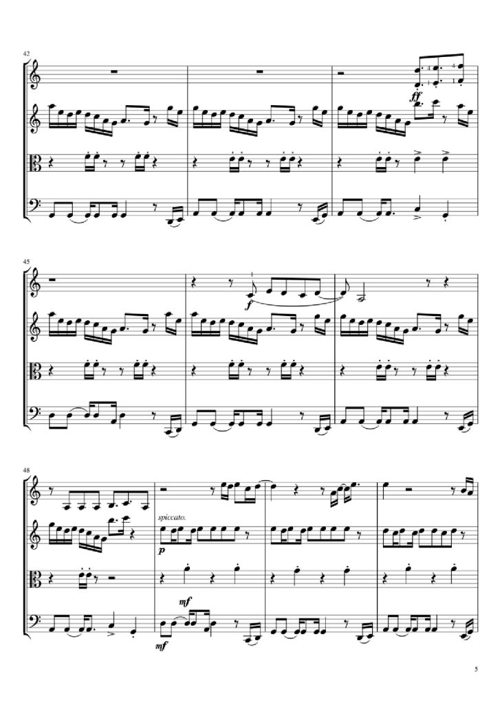 Page 5 of the piano sheet music PDF – Adventure of a Lifetime Violin by Comp. Coldplay