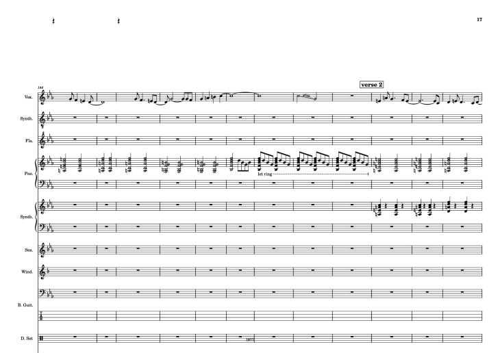 Page 17 of the piano sheet music PDF – Fool