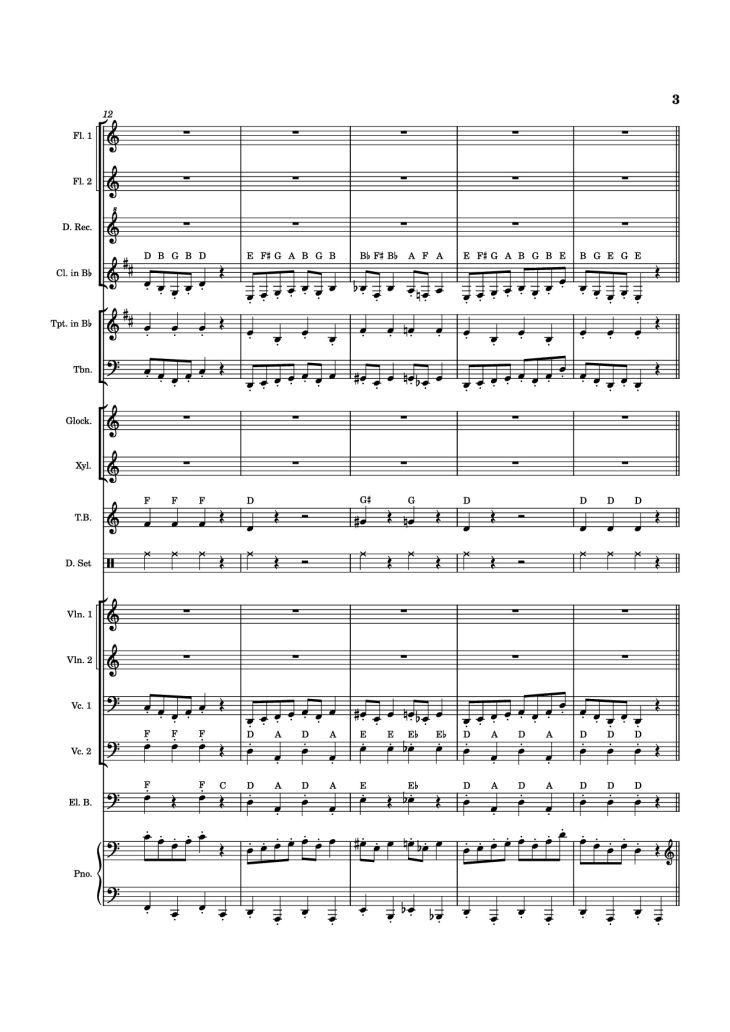 Page 3 of the piano sheet music PDF Piano – In the Hall of the Mountain King Piano by Eduard Grieg