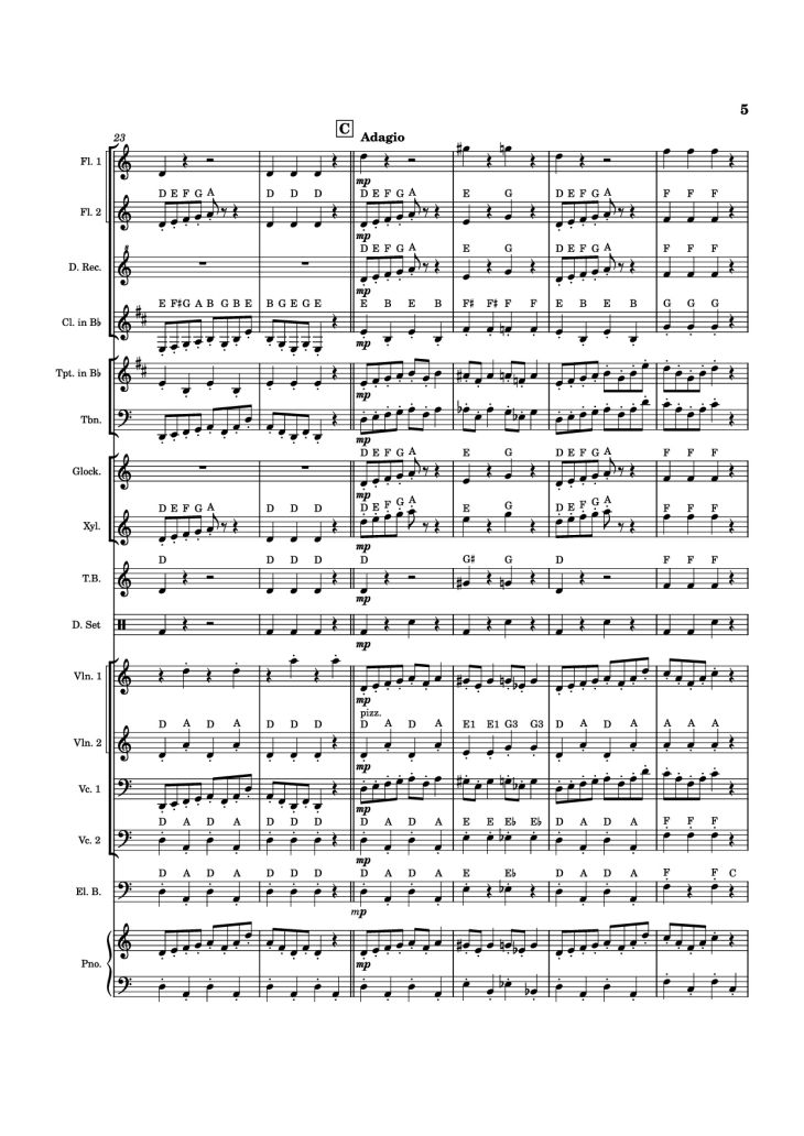 Page 5 of the piano sheet music PDF Piano – In the Hall of the Mountain King Piano by Eduard Grieg