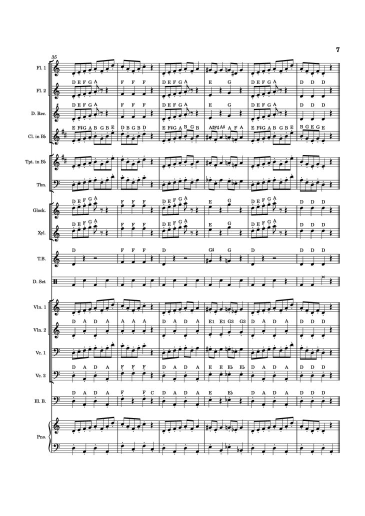 Page 7 of the piano sheet music PDF Piano – In the Hall of the Mountain King Piano by Eduard Grieg