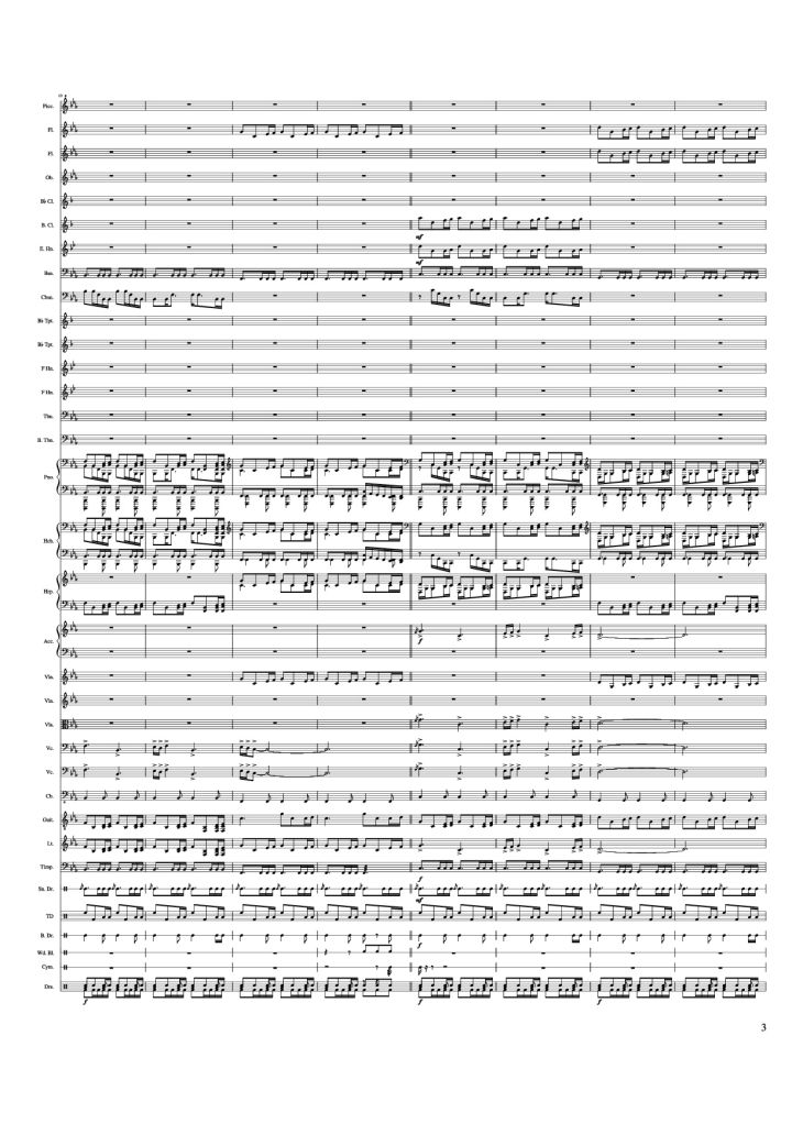 Page 3 of the piano sheet music PDF Piano – Game of Thrones Theme Piano by Ramin Djawadi