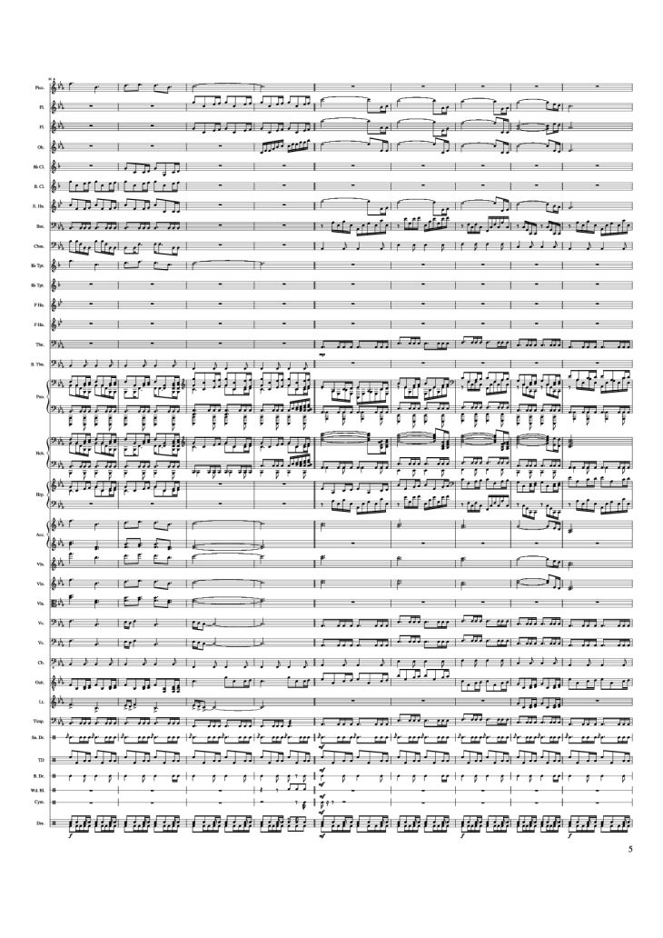 Page 5 of the piano sheet music PDF Piano – Game of Thrones Theme Piano by Ramin Djawadi