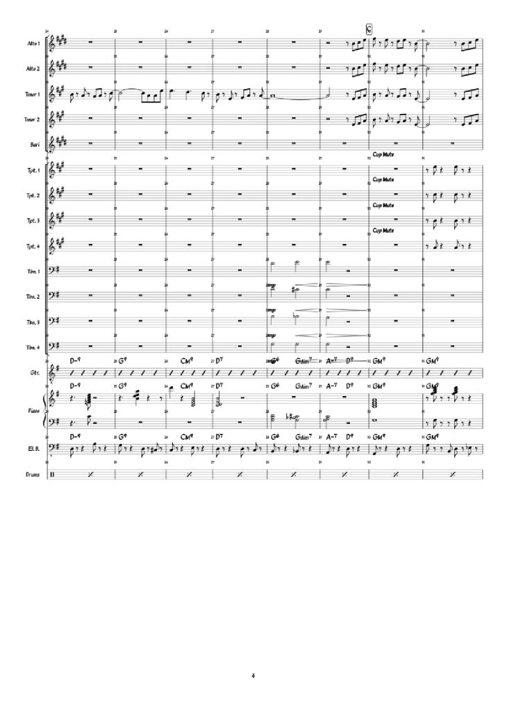 Page 4 of the piano sheet music PDF Piano – Super Mario 3D World: Credits Roll Piano by Arranged by: Jimmy Dunning