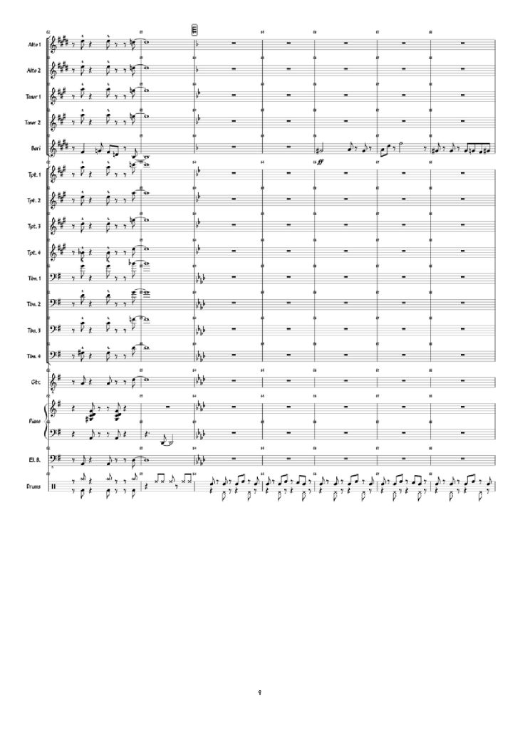 Page 9 of the piano sheet music PDF Piano – Super Mario 3D World: Credits Roll Piano by Arranged by: Jimmy Dunning