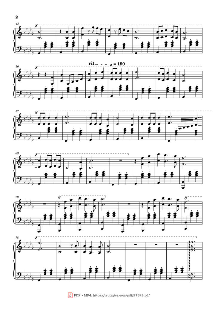 Page 2 of the piano sheet music PDF Piano – Love Story Piano by Adila Sedraïa