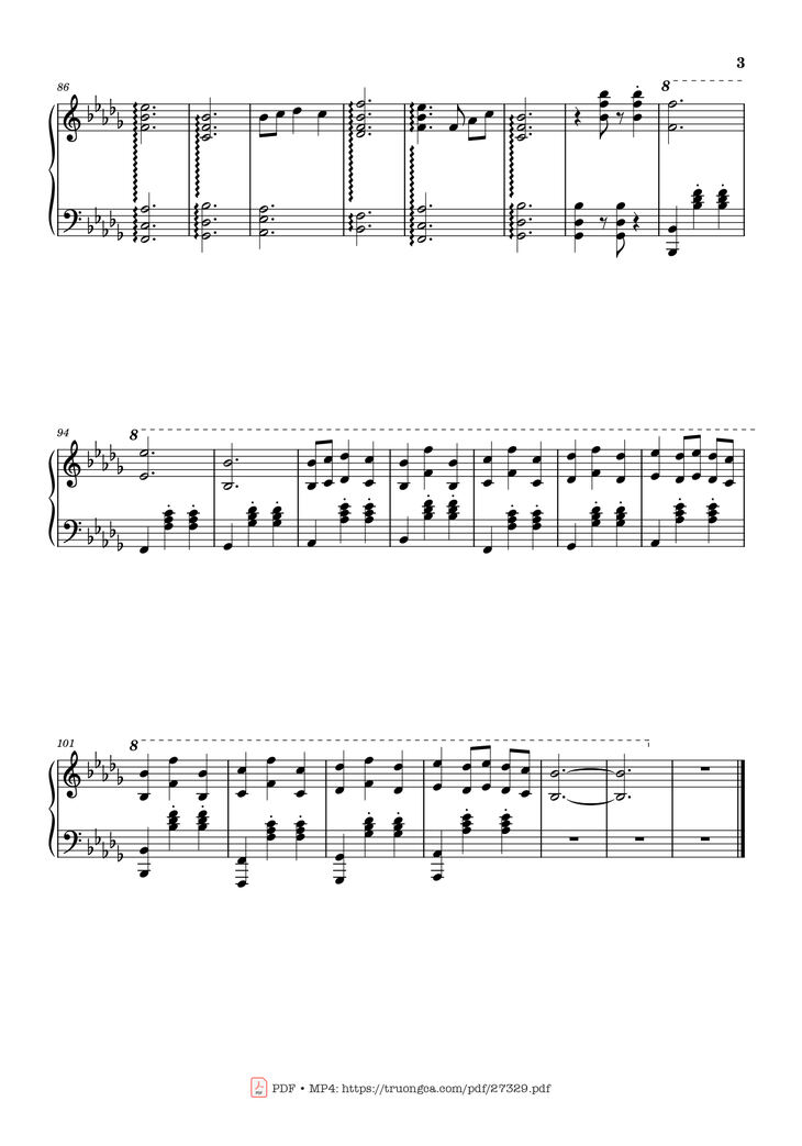 Page 3 of the piano sheet music PDF Piano – Love Story Piano by Adila Sedraïa