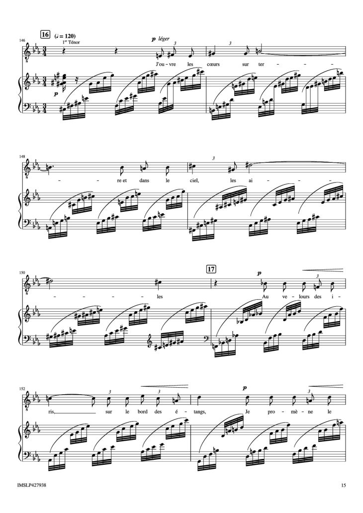 Page 15 of the piano sheet music PDF Piano – Renouveau Piano by Lili BOULANGER