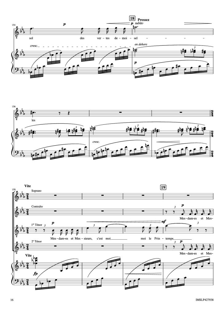 Page 16 of the piano sheet music PDF Piano – Renouveau Piano by Lili BOULANGER