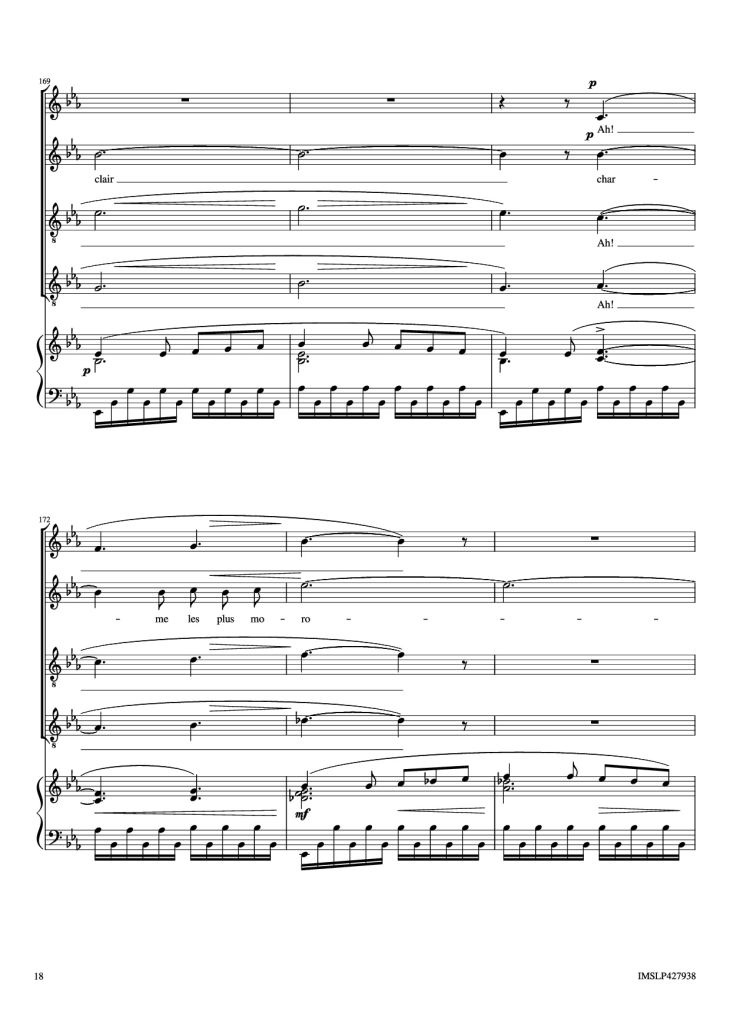 Page 18 of the piano sheet music PDF Piano – Renouveau Piano by Lili BOULANGER