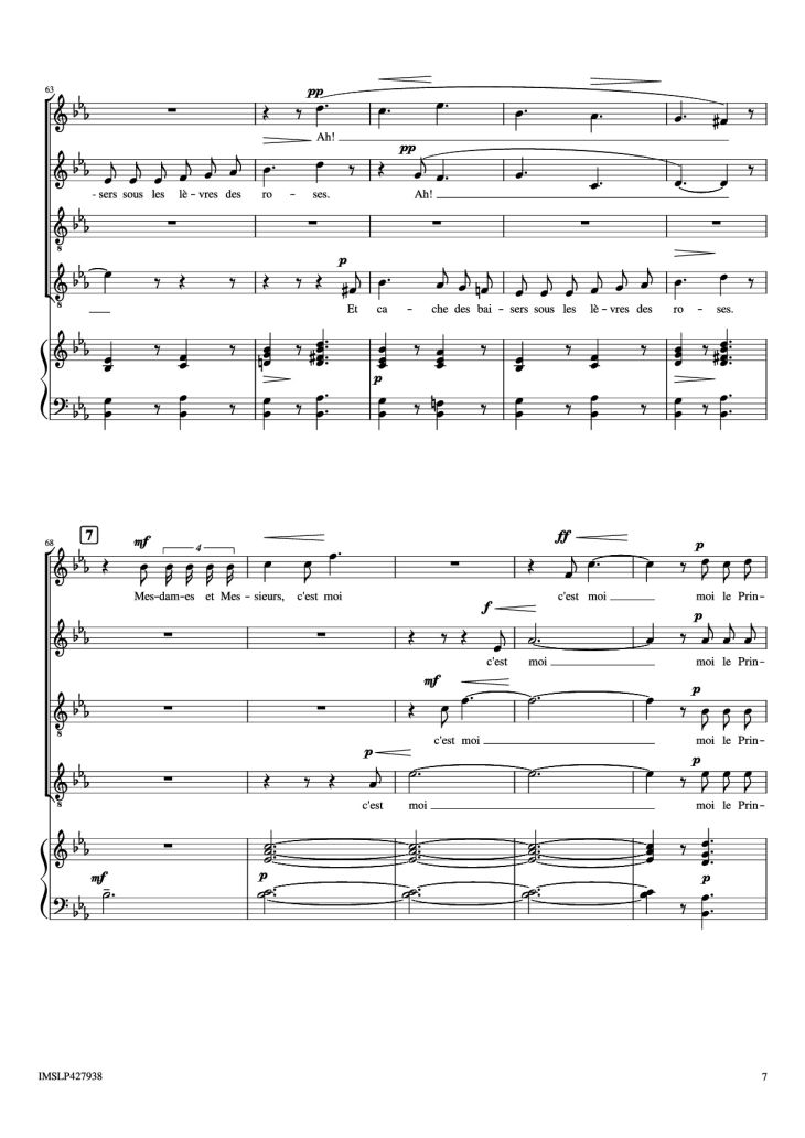 Page 7 of the piano sheet music PDF Piano – Renouveau Piano by Lili BOULANGER