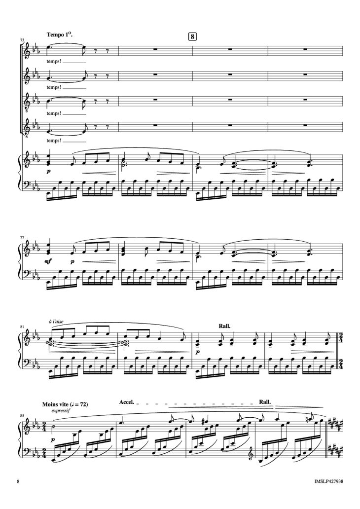 Page 8 of the piano sheet music PDF Piano – Renouveau Piano by Lili BOULANGER