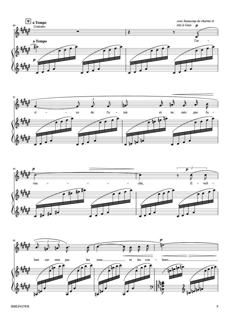 Page 9 of the piano sheet music PDF Piano – Renouveau Piano by Lili BOULANGER