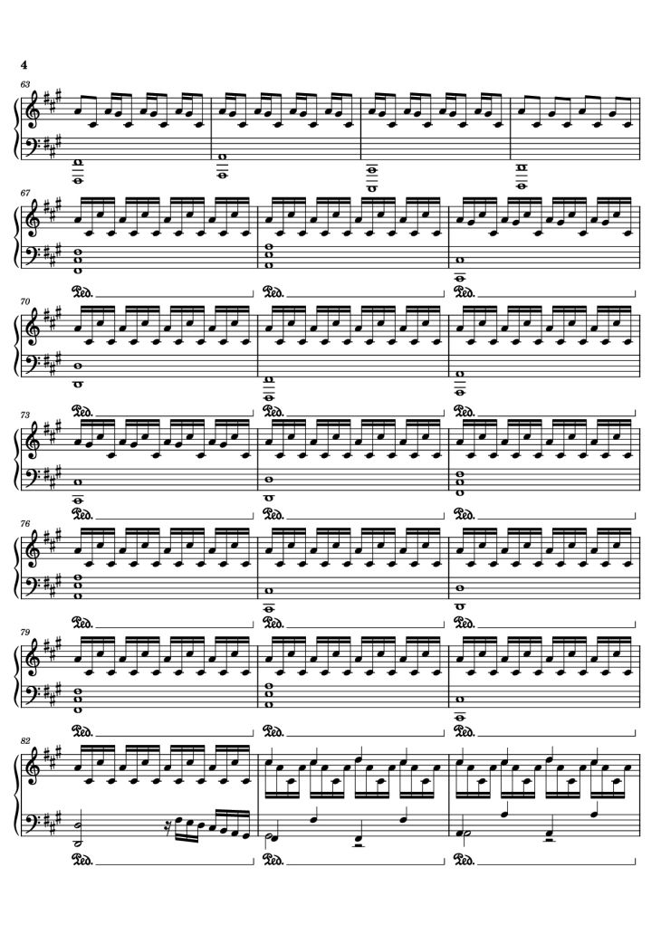 Page 4 of the piano sheet music PDF Piano – experience Piano by Undefined