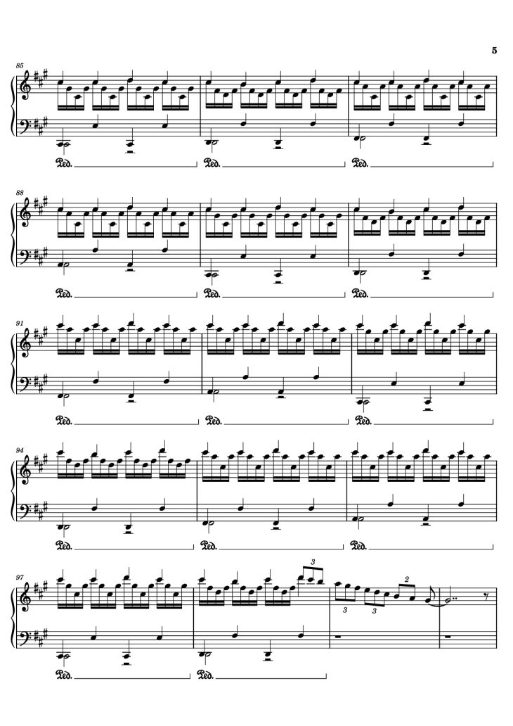 Page 5 of the piano sheet music PDF Piano – experience Piano by Undefined