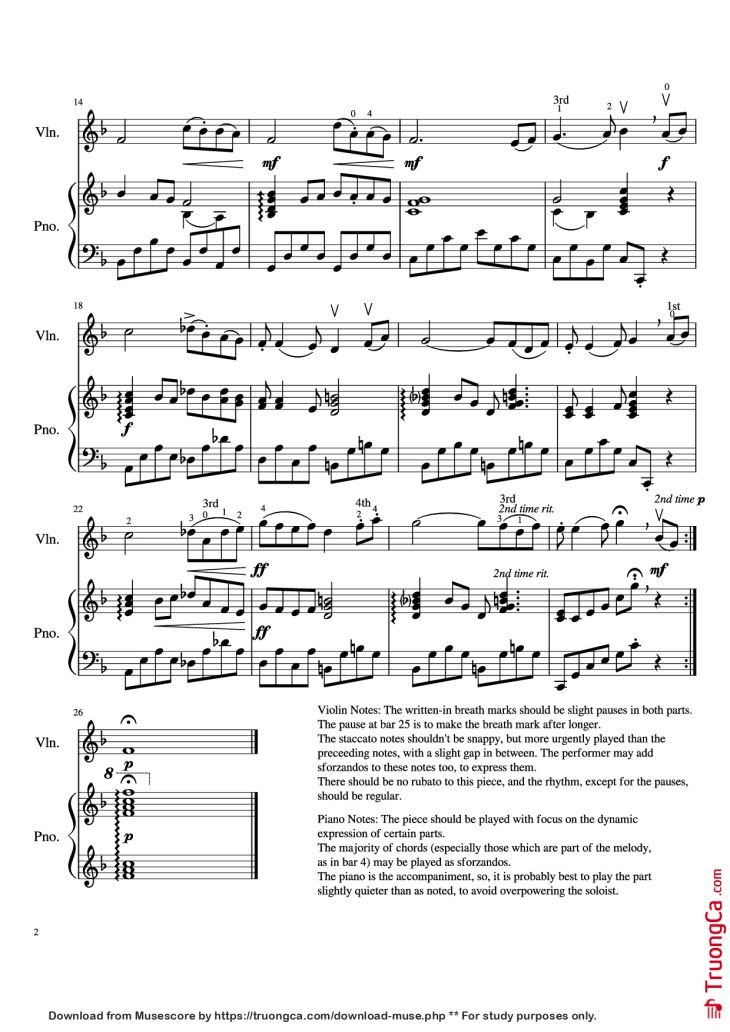 Page 2 of the piano sheet music PDF Piano – Littleroot Town Theme (R/S/E) Piano by Arrangement by Alter