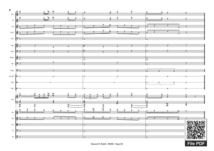 Page 2 of the piano sheet music PDF Piano – Tetris Theme Variations Piano by Samuel D. Kubik