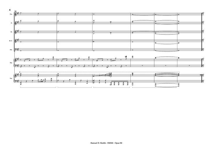 Page 4 of the piano sheet music PDF Piano – Tetris Theme Variations Piano by Samuel D. Kubik