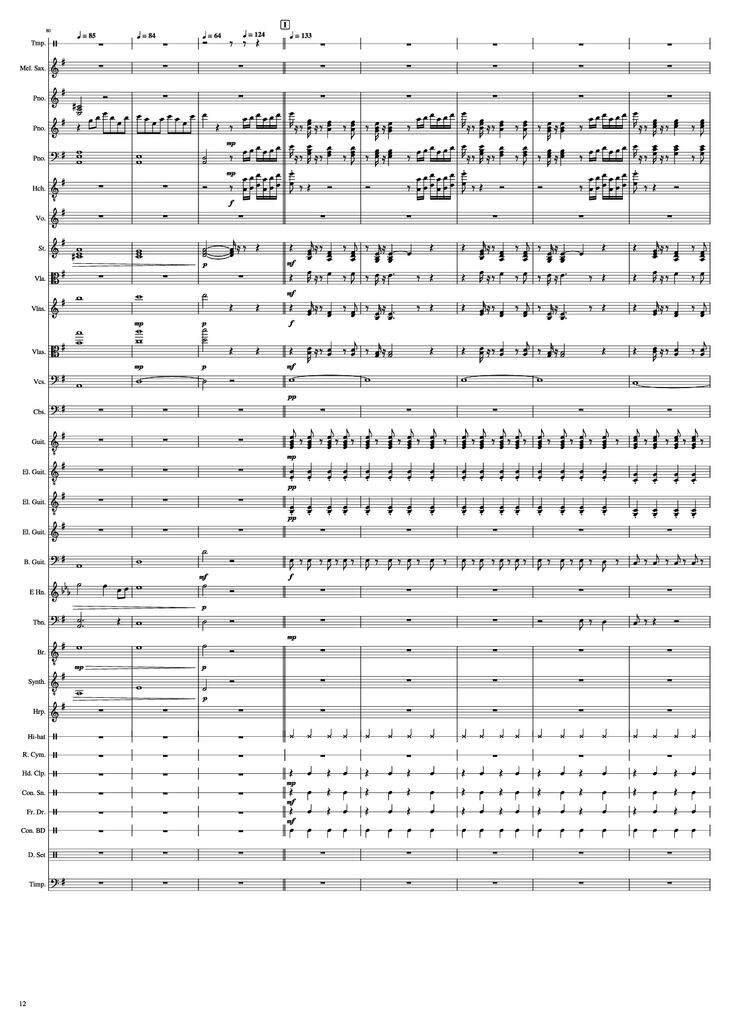 Page 12 of the piano sheet music PDF Piano – John Miles - Music Piano by Undefined