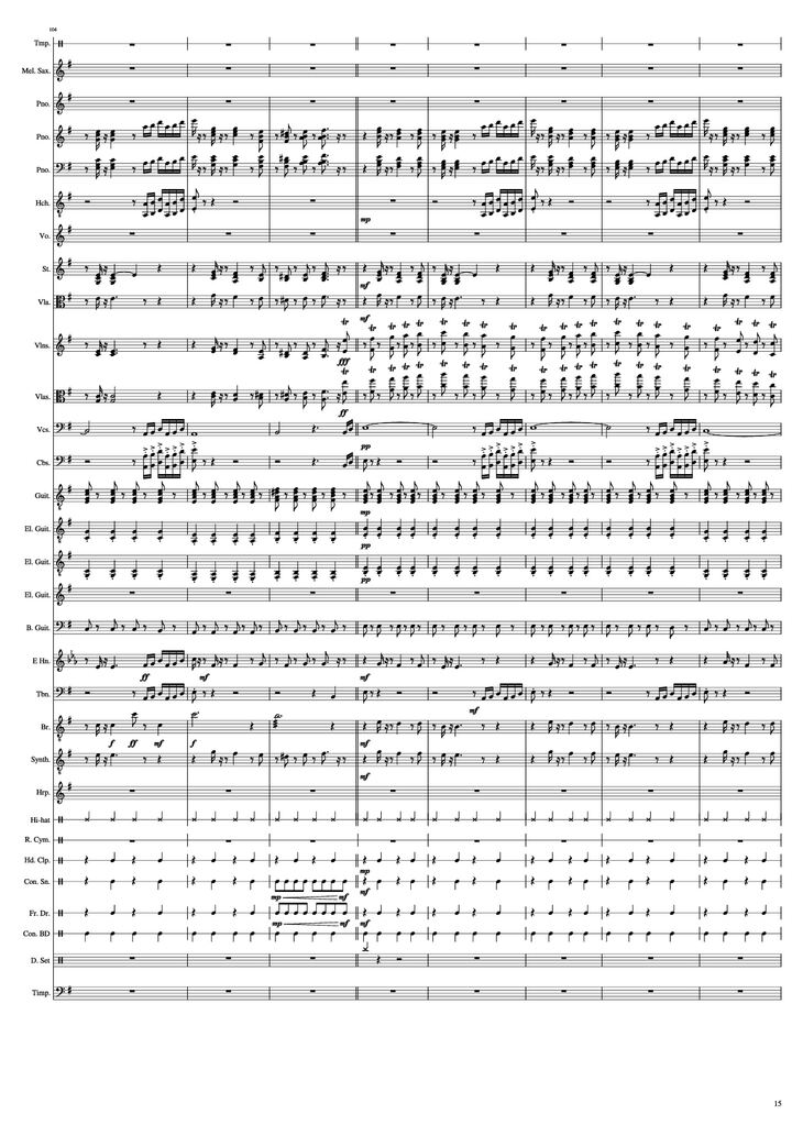 Page 15 of the piano sheet music PDF Piano – John Miles - Music Piano by Undefined