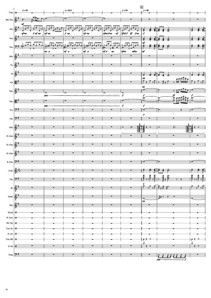 Page 10 of the piano sheet music PDF Piano – John Miles - Music Piano by Undefined