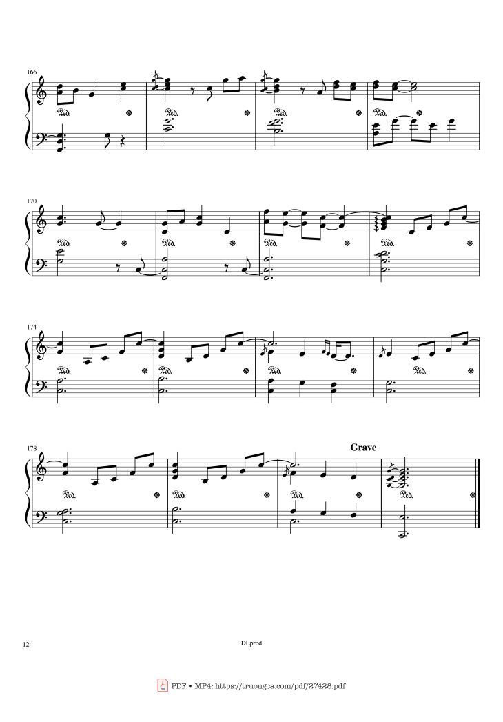 Page 12 of the piano sheet music PDF Piano – Piano man - Billy Joel (Easy Piano) by Love-nsky