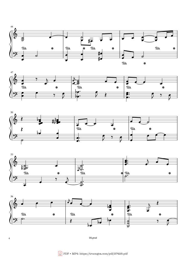 Page 4 of the piano sheet music PDF Piano – Piano man - Billy Joel (Easy Piano) by Love-nsky