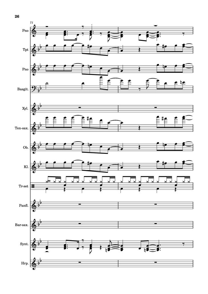 Page 26 of the piano sheet music PDF Piano – After Today, A goofy movie by Powerline