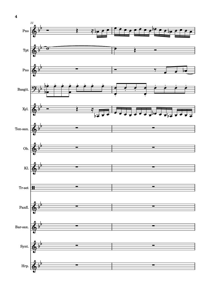 Page 4 of the piano sheet music PDF Piano – After Today, A goofy movie by Powerline