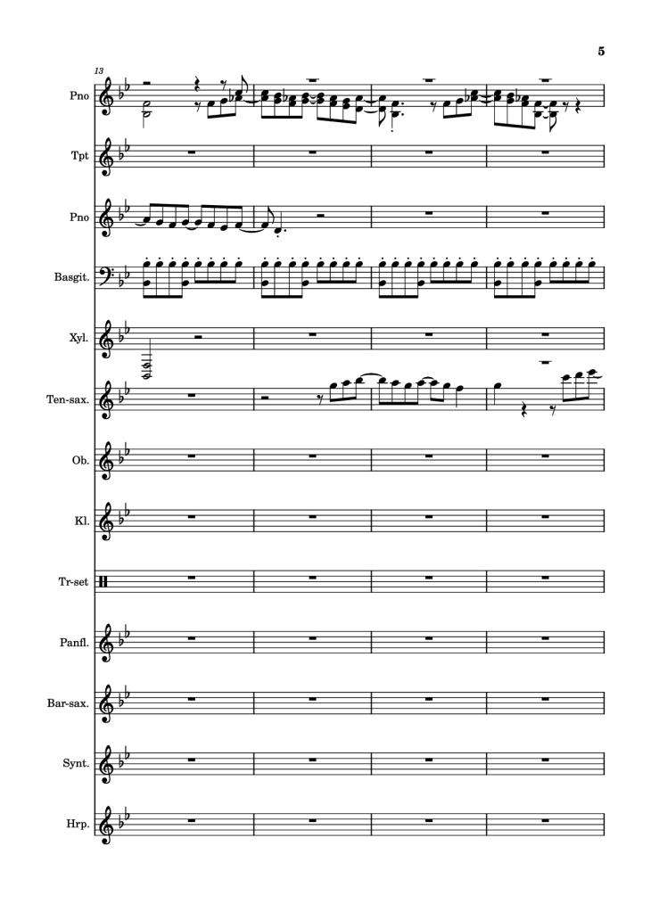 Page 5 of the piano sheet music PDF Piano – After Today, A goofy movie by Powerline