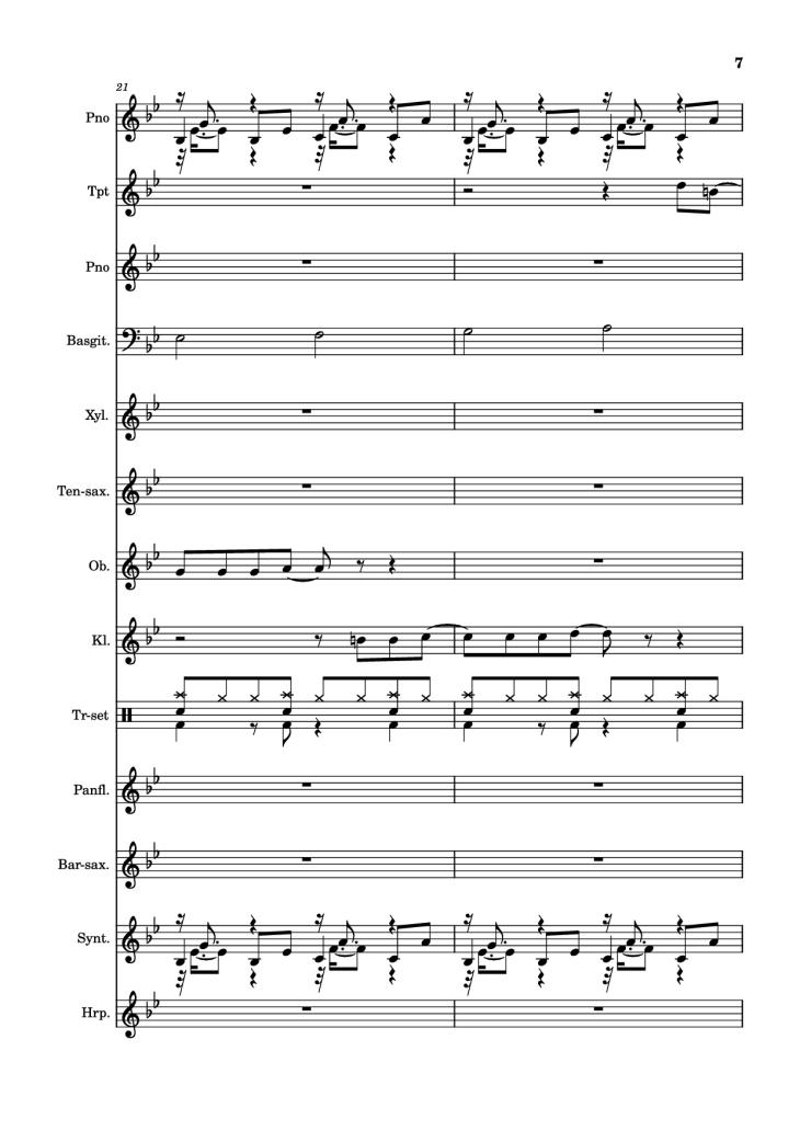 Page 7 of the piano sheet music PDF Piano – After Today, A goofy movie by Powerline