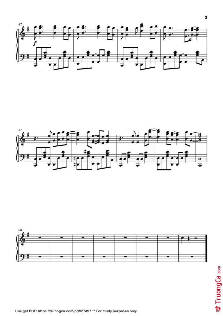 Page 3 of the piano sheet music PDF Piano – Iro Kousui Piano by Arranger: oldfrenchguy