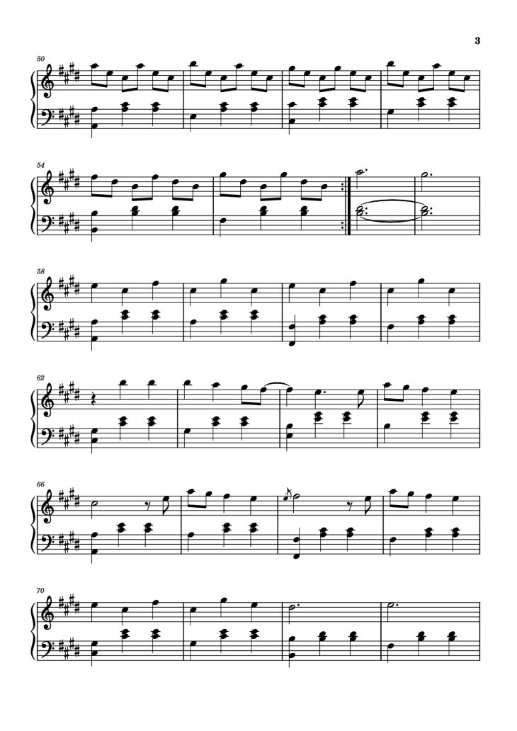 Page 3 of the piano sheet music PDF Piano – Idea 15 Piano by Tr: Virginie Ibanez