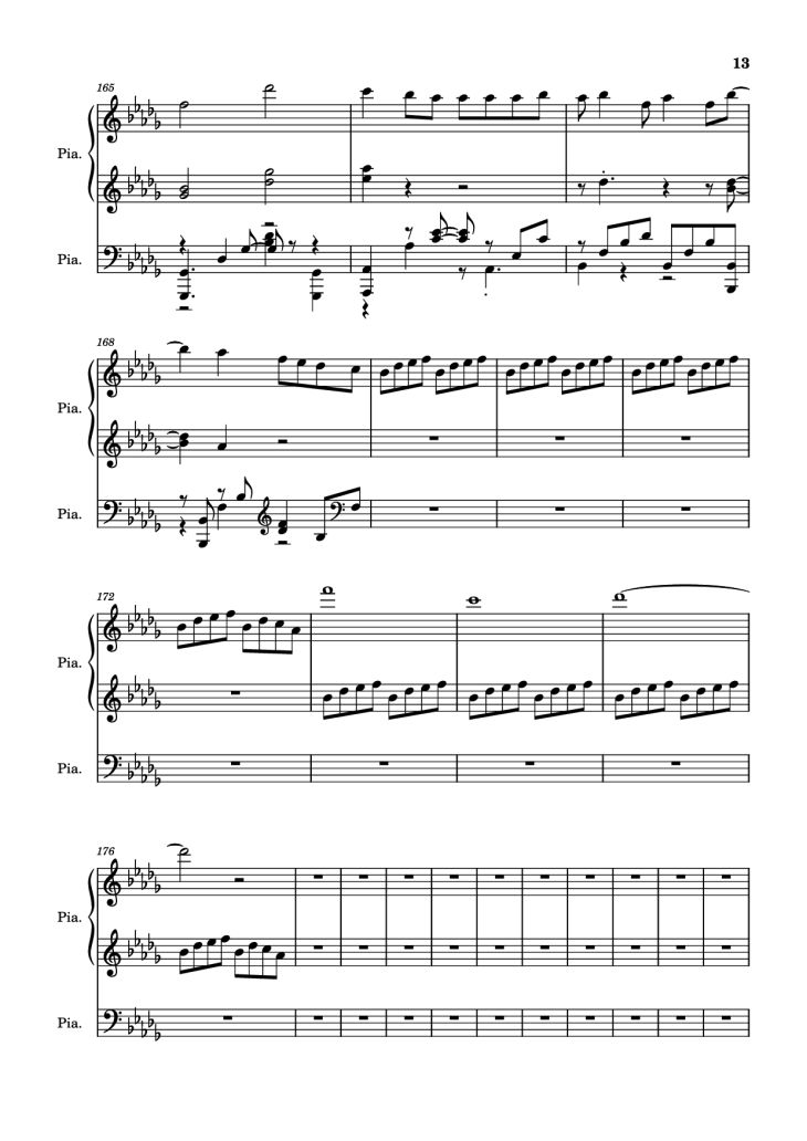 Page 13 of the piano sheet music PDF Piano – Hinkik - Time Leaper Piano by Undefined