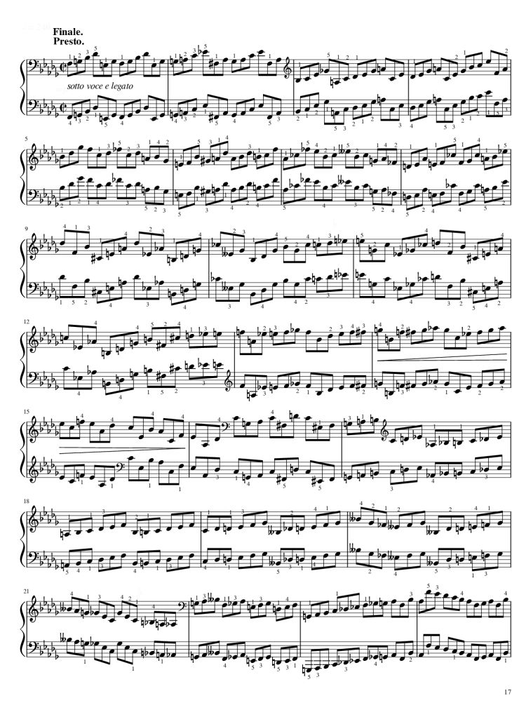 Page 17 of the piano sheet music PDF Piano – Funeral March Sonata No. 2 Op. 35 (Chopin) by Frédéric Chopin