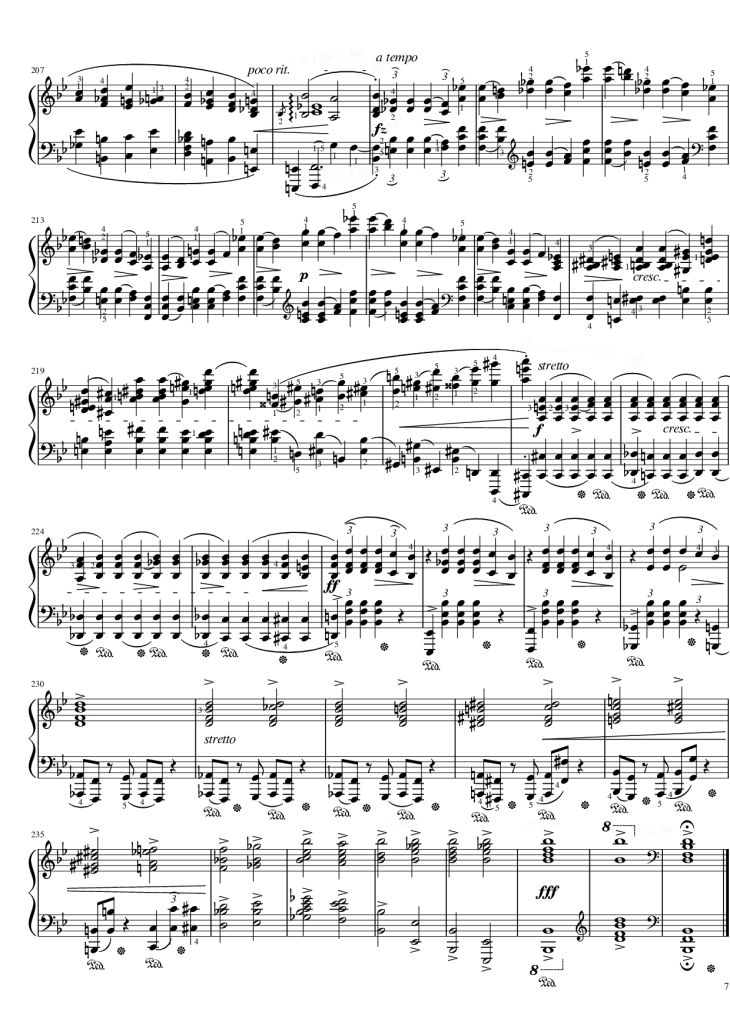 Page 7 of the piano sheet music PDF Piano – Funeral March Sonata No. 2 Op. 35 (Chopin) by Frédéric Chopin