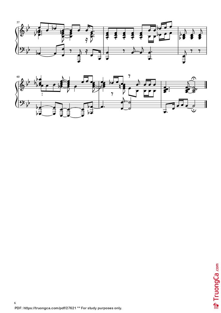 Page 6 of the piano sheet music PDF Piano – Sweet Love Piano by Anita Baker/Louis Johnson/Gary Bias